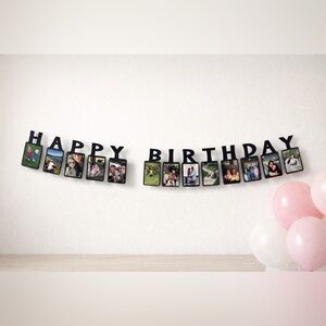 Happy Birthday Photo Banner • Birthday Party Deocrations